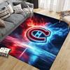 Montreal Canadiens2 Flannel Pattern Square Carpet,Area Rug,Carpet Rug for Living Room Bedroom Sofa Playroom Decor,Non-slip Floor Mat