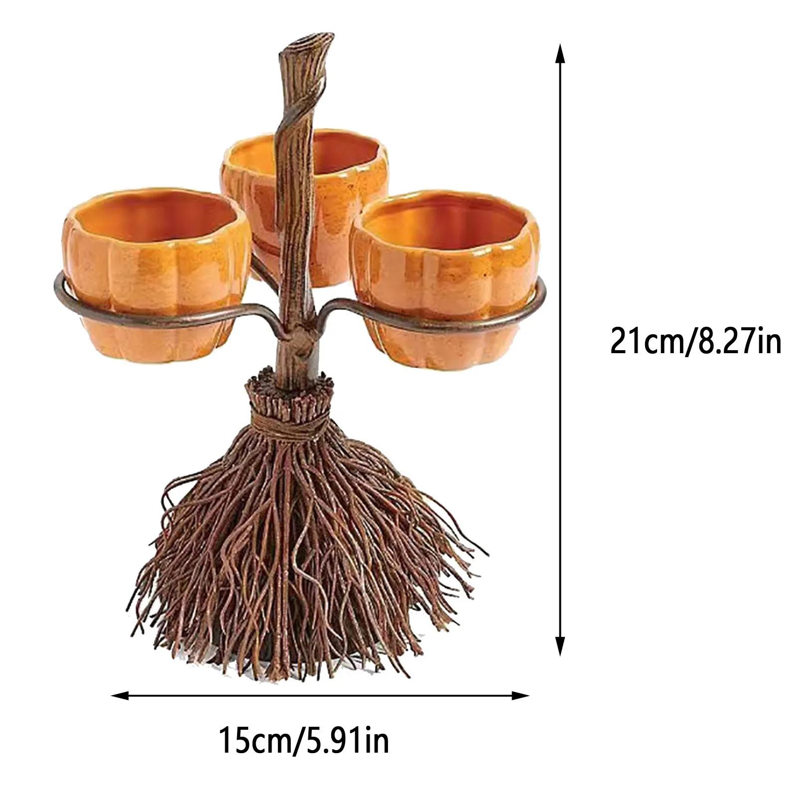 Party Buffet Display Tray Desktop Decoration Halloween Pumpkin Snack Tray Rack Witch Bowl Cake Rack Dessert Fruit Tray