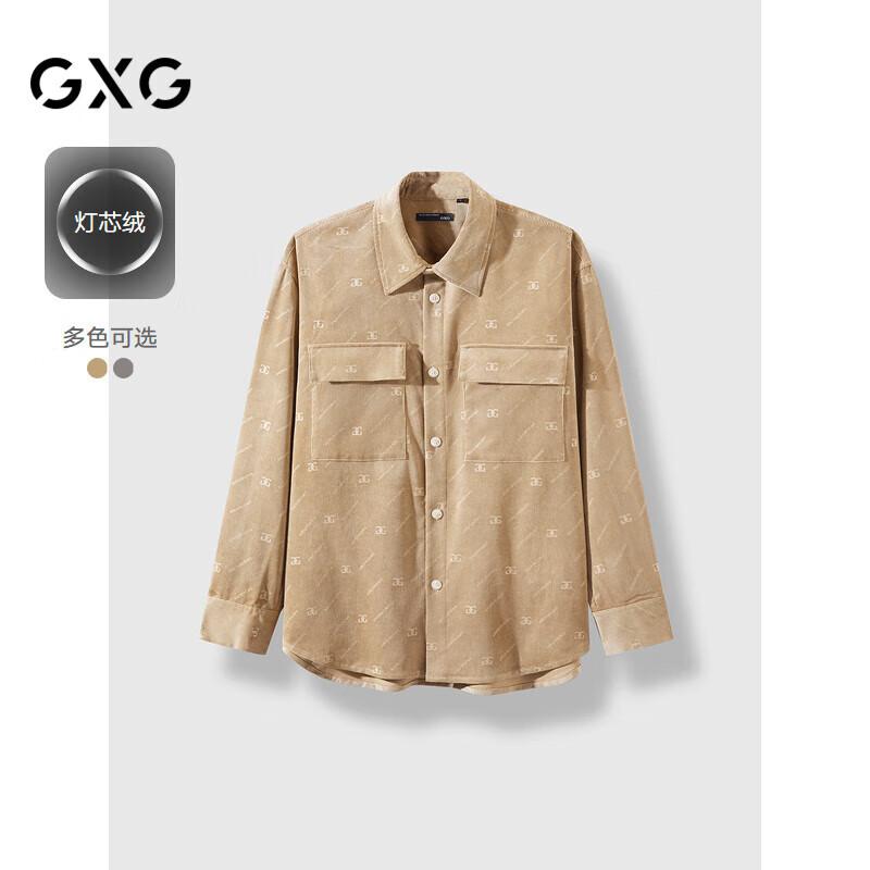 

GXG Men s 2024 Corduroy Full Print Long Sleeve Shirt L
