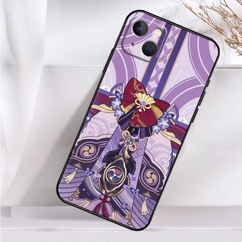 Genshin Impact Raiden Shogun Shockproof Case For iPhone 17 15 16 Pro Max 11 14 Plus 12 13 Mini 16e 17 Air Phone Cover