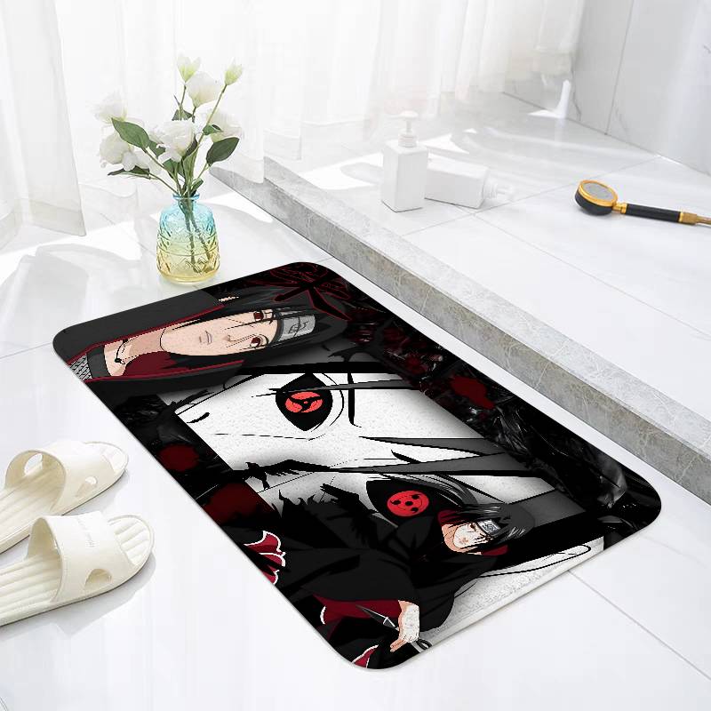 N-narutoS-Itachi-U-uchiha Fußmatte für Wohnzimmer Kissen Modern Weich Flauschig Heimteppich für Kinderzimmer Spielteppich