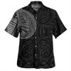 Samoa Polynesische Hawaiian Hemden Für Männer Design Kurzarm Revers Bluse Tops Damen Sommer Lässig