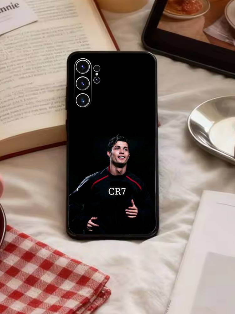 Player L-Ronaldo C-CR7 Phone Case For Samsung S26,S25,S24,S23,S22,S21,S20,Ultra,Plus,FE Black Soft Cover