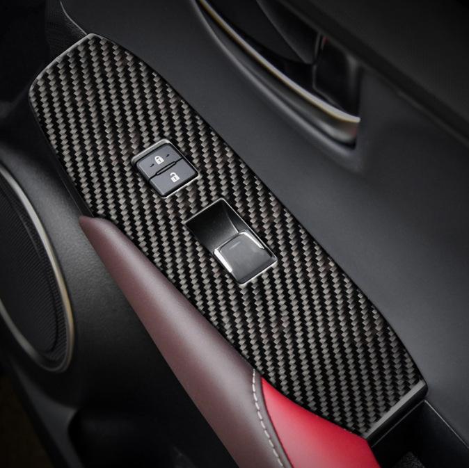 Lexus NX 300h/200t Kohlefaser Fensterheberpaneel Aufkleber (2015-2019)