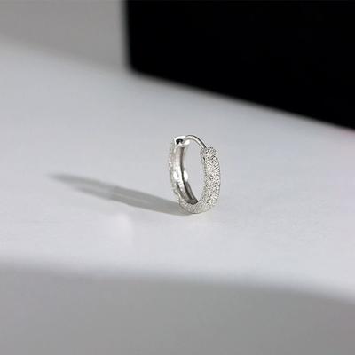 Frosted Ohr Schnalle Weibliche Koreanische Version Ins Kalten Wind Ohrringe Einfache Nische Design Pendler Ohrringe
