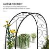 Garden Arch, Vintage Design, 125 X 37 X 230 Cm, Black