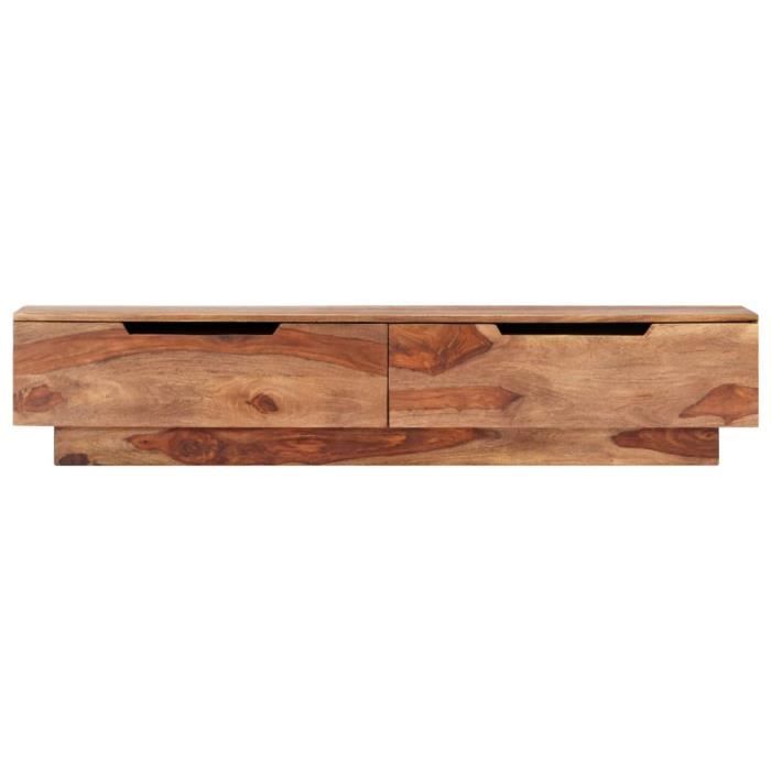 VidaXL Meuble TV 145x30x30 cm Bois de Sesham massif