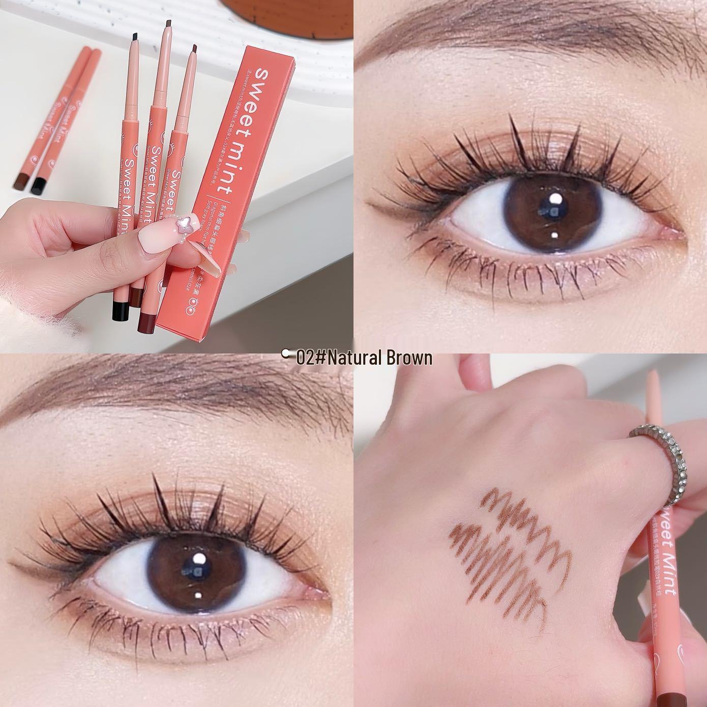 Sweet Mint Fine Tip Gel Eyeliner Pencil: Smooth, Natural, Pigmented, and Smudge-Free Makeup.