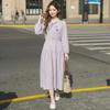 Demana Summer Seven-Sleeve A-Line Midi Dress