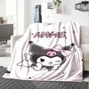 Customizable Kuromi8 Throw Blanket – Personalized Name, All-Season Cozy Snug Blanket, Machine Washable, Personalized Blanket