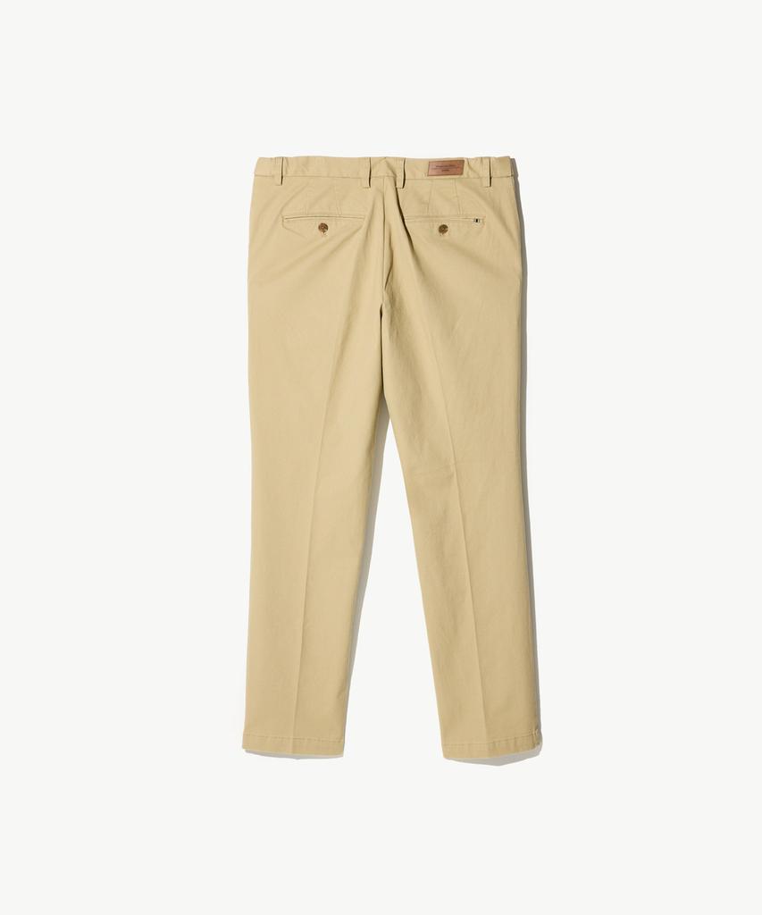 STCO Diems Washed Cotton Comfort Chino Pants Beige (Tapered Fit)_Dpawz01Csd