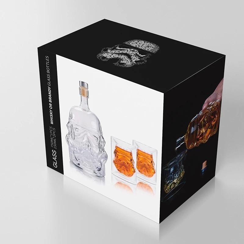 650ml kreativní karafa na whisky Storm Trooper z křišťálového skla, karafa na víno, láhev, kouzelný aerátor, sklenice na víno, příslušenství