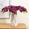 42cm Realistyczne Sztuczne Kwiaty Storczyków Sztuczny Jedwab Sztuczny Kwiat Phalaenopsis Z 5 Kwitnącymi Głowami Do Dekoracji Domu Wnętrz Blat
