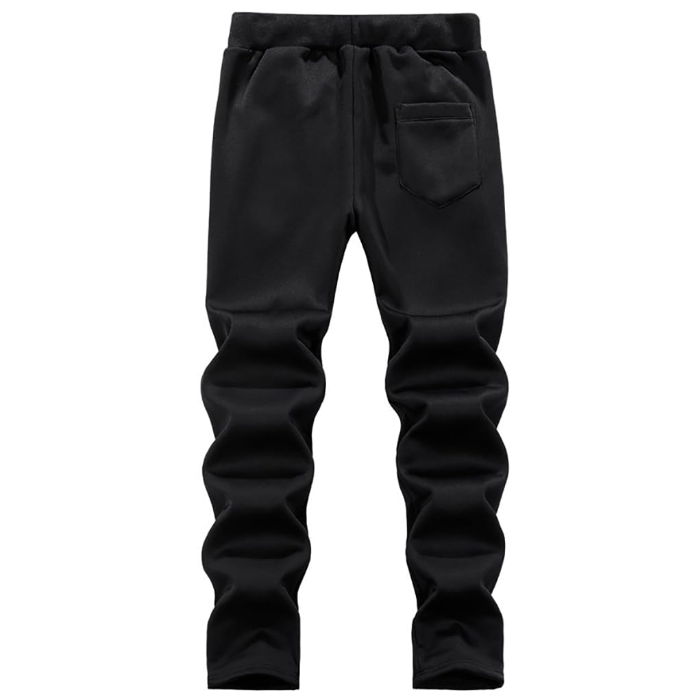 ANGELCITY Tracksuit Sweatshirt and Loungewear for Plus Size Men's Set, Fleece-Lined Pants, Hooded, Thick, Warm, Winter, Casual, (XL, Gray)