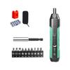 Cordless Electric Screwdriver Kit 280RPM 5Nm Torque Manual/Auto Modes Rechargeable 1500mAh Battery Worklight Included