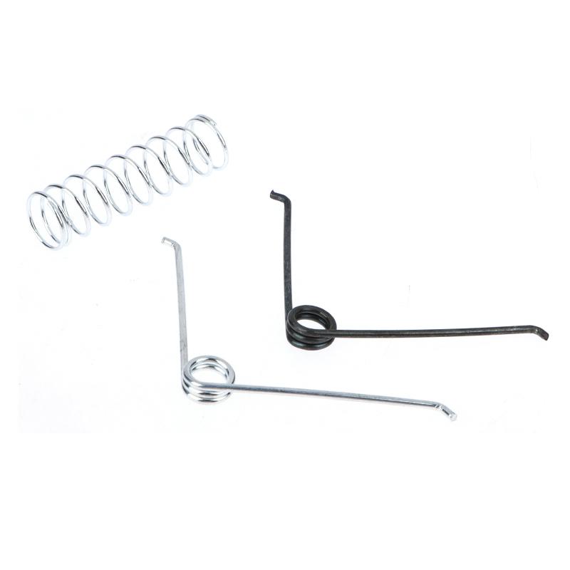10 resortes de compresión de acero inoxidable redondos en forma de V para jardinería.