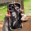 Phone Case: 2D flat, fits iPhone 18, 17, 16, 15, 14, 13, 12Pro protective case, dark fox-faced girl, perfect Christmas and Halloween holiday gift