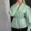 2025 Autumn/Winter European & American Fashion Women's Waist-Cinching V-neck Lace-Up Versatile Jacket
