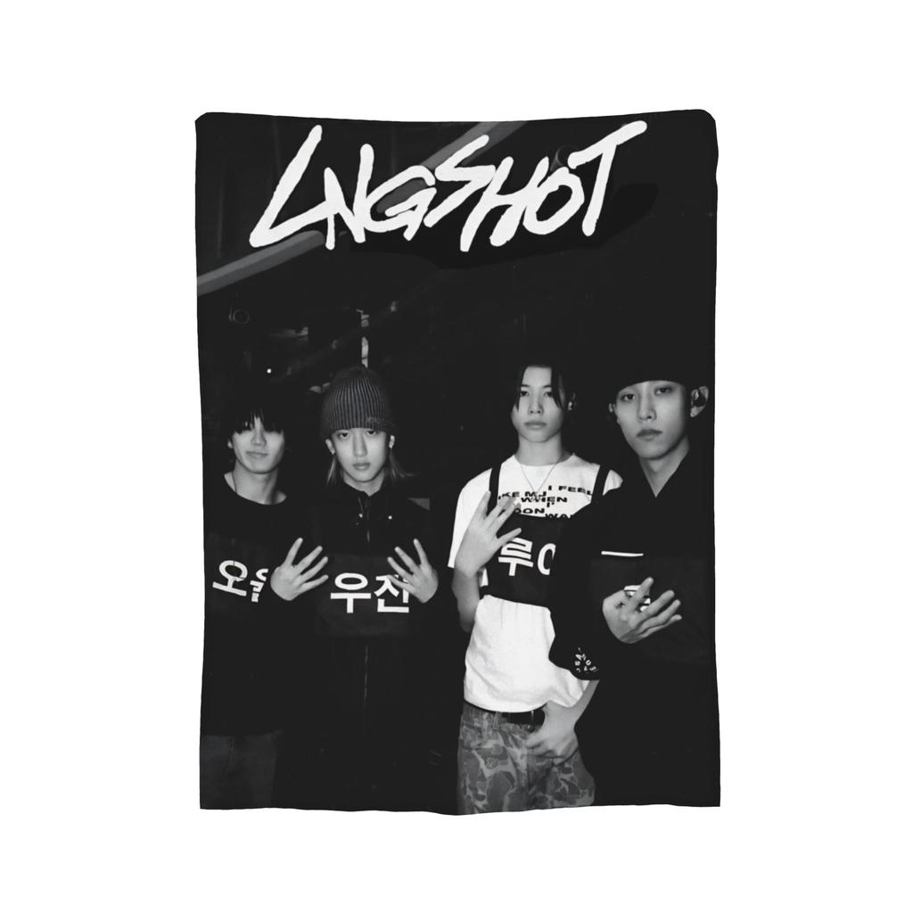 Kpop-Gruppe Lngshot Decke Warm Gemütlich Flauschig Überwurfdecken für Sofa 50x60 Zoll Mehrere Größen Tagesdecken