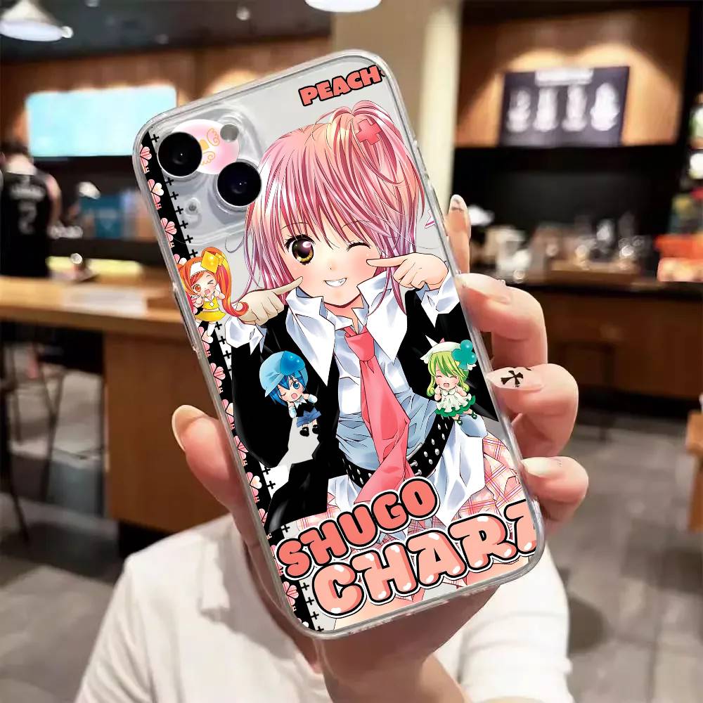 Anime s-Shugo c-Chara Luxury Transparent  phone case for iPhone 17 16 15 Pro Max 14 13 12 11