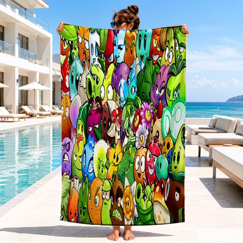 Zombie Party Beach Towel, Microfiber Beach Towel, Perfect For Pool, Beach, Travel, Home Decor Beach Party Fan Gifts