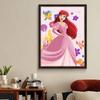 DIY Diamond Painting The Princess and The Fish Cross Stitch Kit Mosaic Art Diamond Painting Full Circle Diamond Home Decoration