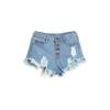 Premium Quality Usa Women High Waisted Washed Ripped Hole Mini Jeans Pants For Stylish Comfort