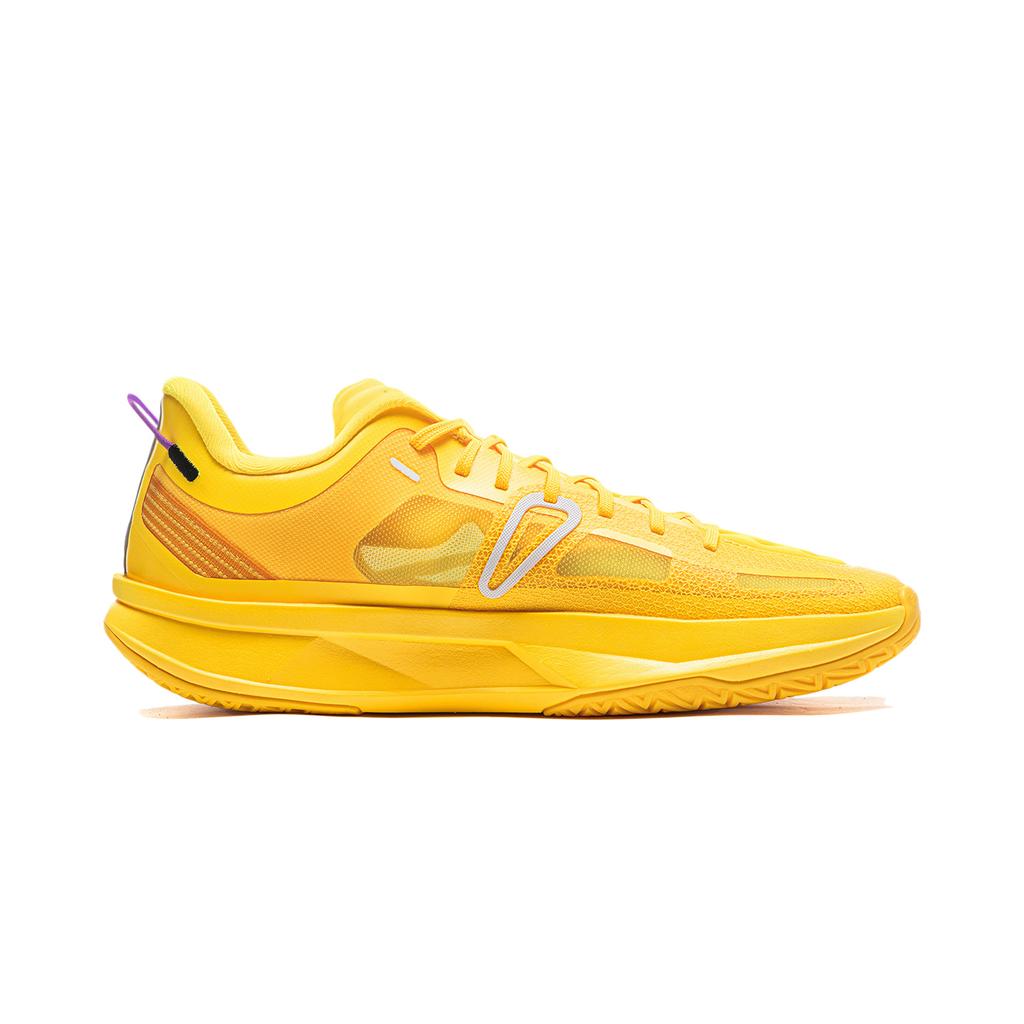 Li Ning ULTRALIGHT Dämpfung Abriebfest Atmungsaktiv Rückprall Grip Niedrig geschnittene Basketballschuhe Herren Gelb ABAW005-6