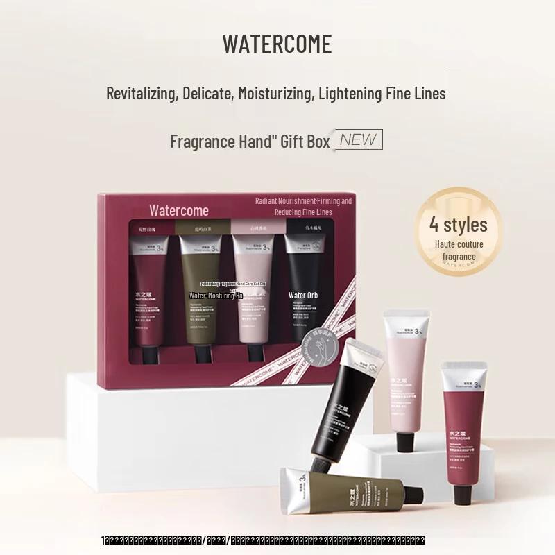 WATER COME Moisturizing Fragrance Hand Cream Set (4-Pack)