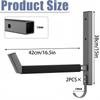 Kayak Wall Rack 2 Pieces Garage Utility Holder Hanger 200Lbs Capacity Surfboard Storage Bracket For Indoor Outdoor Fence Home
