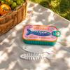 Plastic Jewelry Case Sardine Can Storage Box, Portable Anti-tangle Travel Case, Lightweight Retro Organizer for Necklaces And Earrings