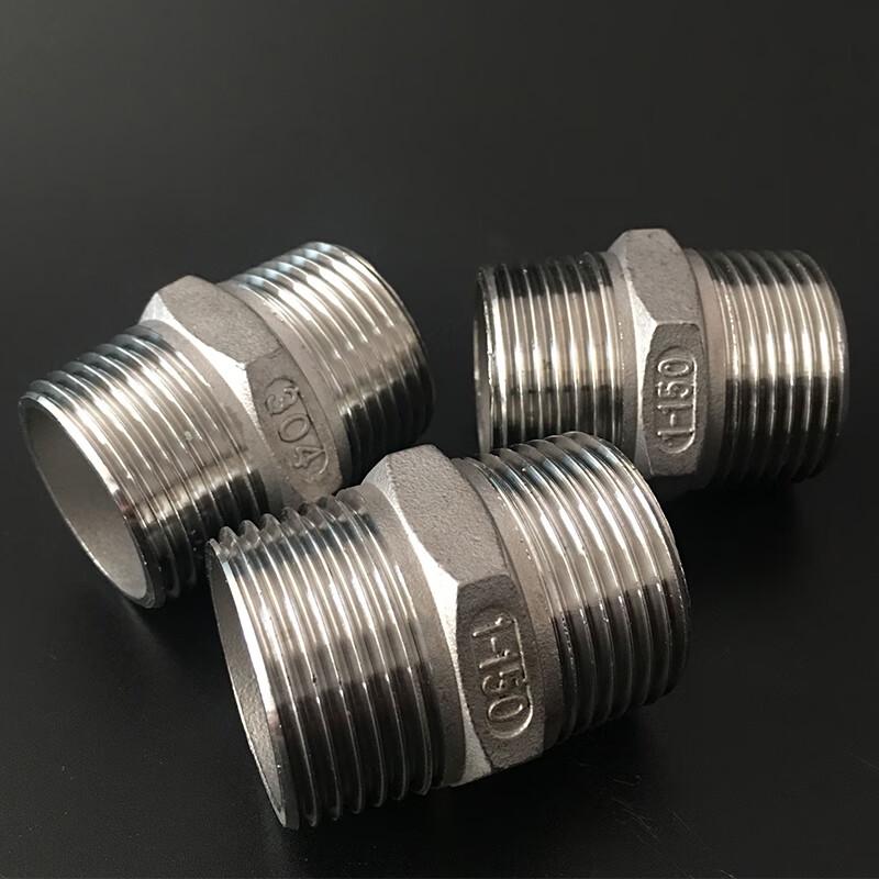 304 Stainless Steel Double Head External Thread Nipple