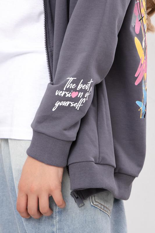 Hoodie (girls) – Durable & Stylish, Printed Accent Any Season 6395-057-33-2 HC