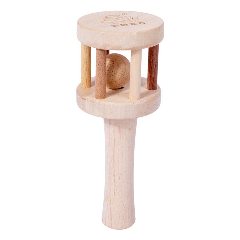 Newborn Baby Toys Hundred Days Wooden Gift Box For Children, Full Moon Baby Soothes Bear, Rattles, Grinds Teeth And Bites