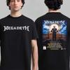 Megadeth 2026 Jihoamerické turné Pustiník Vic Rattlehead Potisk Tričko Thrash Metalová Kapela Streetwear Ležérní Unisex Vrchní díl Pro Fanoušky