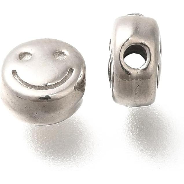 LiQunSweet 20 Pcs 18K Gold Plated Heart 304 Stainless Steel Beads Lovely Heart Spacer Loose Beads for Valentine's Day Gifts DIY Jewelry Craft