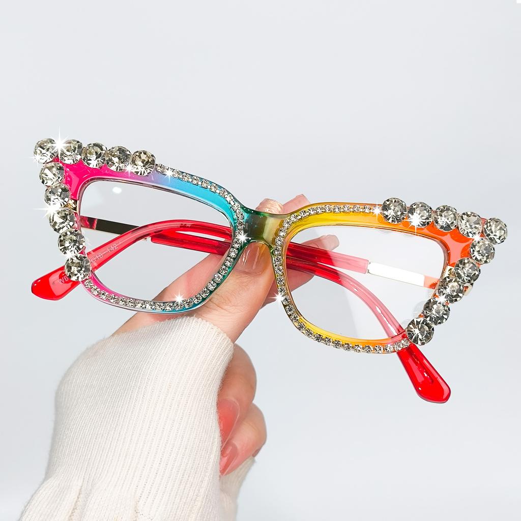 Casual Fashion Clear Lens Cat Eye Glasses Computer Glasses Spectacles for Women Men