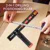 T Ruler For Crafting Woodworking Precision Drilling Tool Shelf Pin Drilling Jig Cabinet Hardware Clamp Cabinet Hole Drilling