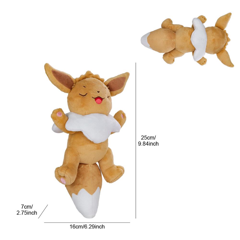Eevee Sleep Pokemon Plush Doll Vaporeon Cubone Lucario Charmand Slowpoke Chikorita Ponyta Psyduck Sylveon Pikachu Peluche Toy