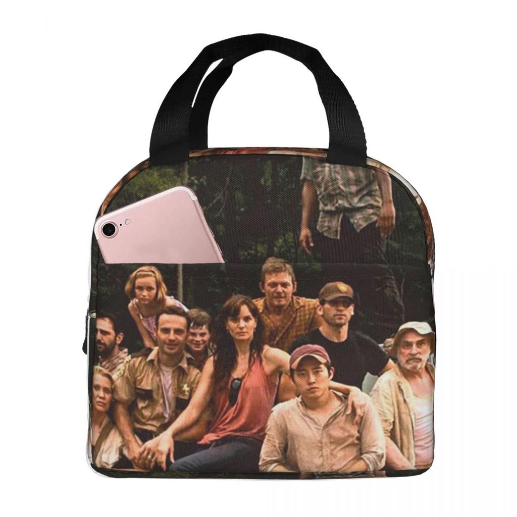 The Walking Dead Movie Insulated Lunch Bag for Women Kids Leakproof Food Boxes Thermal Lunch Box Tote