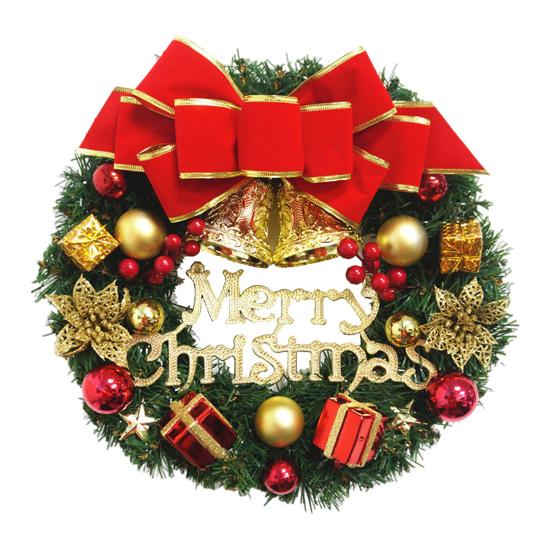 Vánoční věnec na vchodové dveře Ručně vyráběný Umělý zelený věnec s šiškami Červené bobule Baňky Ozdoby pro Vnitřní Venkovní Sváteční Dekoraci