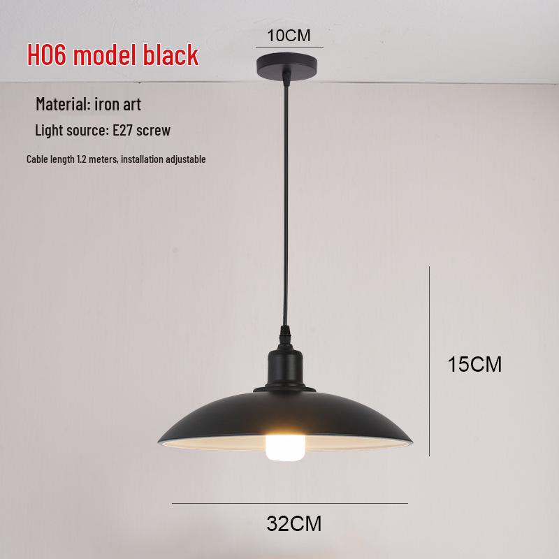Retro Industrial Pendant Light - Nordic Style for Dining and Office Spaces