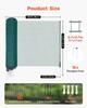 Temporary Fence with Posts, 1.2 x 25m Plastic Mesh Fencing, Garden Safety Fences Netting with Double-Spike Stakes & Guy Ropes, Temporary Fence for