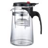 Elegant Glass Teapot Set with Detachable, Washable, Heat-Resistant Filter, and Gift Cup - Customizable Logo Option