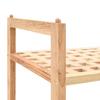 VidaXL Shoe Rack Solid Walnut Wood 69 X 26 X 81 Cm 247103