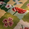 Retro Jacquard Tablecloth for Coffee Table Vintage Floral Runner Decorative Scarf with Tassels Washable Dust Proof Protective Mat Cover Cloth Table,