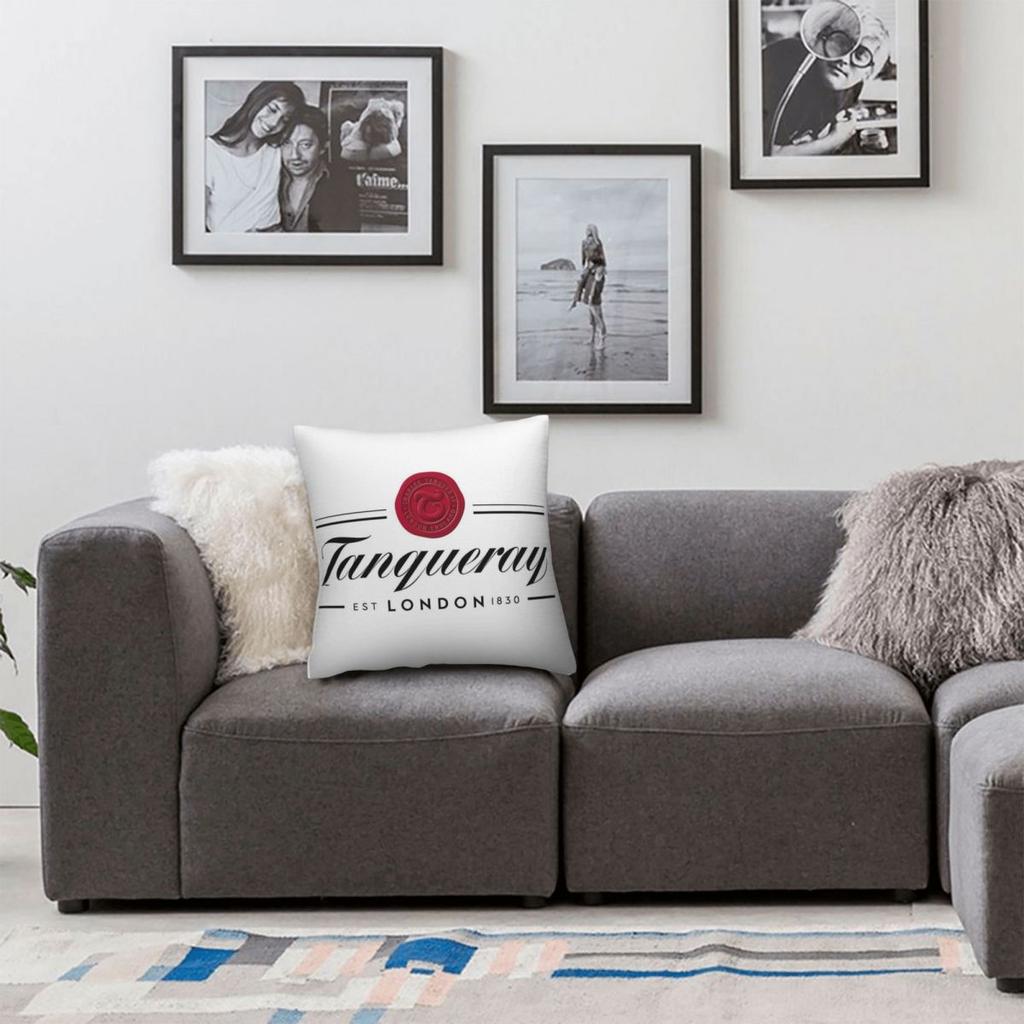Tanqueray EST 1830 London Federa Poliestere Lino Velluto Zip Creativa Decorazione Cuscino per Stanza