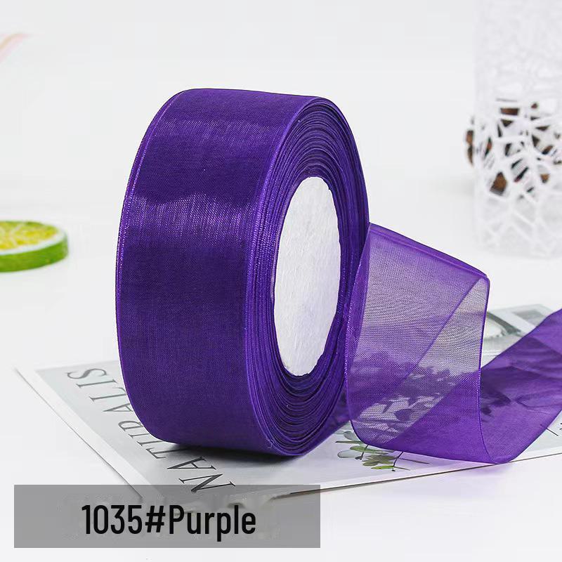 4cm Schneegarn Transparentes Band für DIY Haaraccessoires und Geschenkverpackung