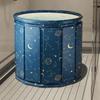 Folding Adult Bath Tub Household Thickened Insulated Bathtub Portable Round Enlarged Bathing Bucket Foldable Bathroom SPA Bucket