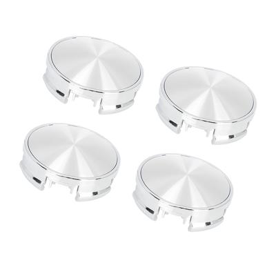 ACROPIX 4pcs Car Tire Wheel Center Hub Cap Cover 4 Lugs 62mm Silver Tone